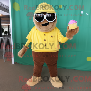 Gold Cupcake-maskotkostyme...