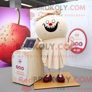 Cream Plum mascottekostuum...