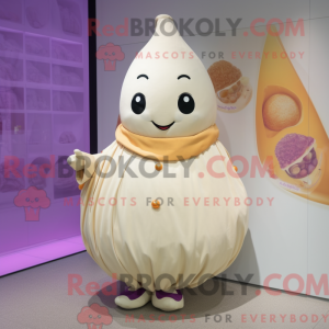 Cream Plum mascot costume...