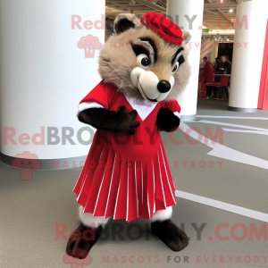 Red Badger maskot kostume...