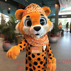 Orange Cheetah mascot...
