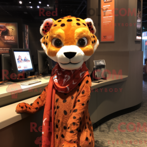 Orange Cheetah mascot...