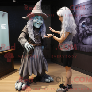 Gray Witch mascot costume...