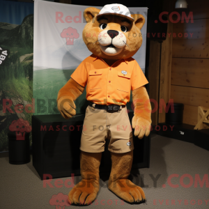 Rust Puma maskot drakt...