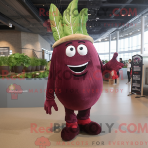 Maroon Turnip mascot...