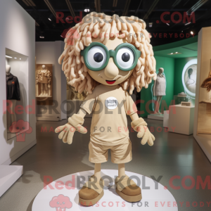 Tan Medusa mascot costume...