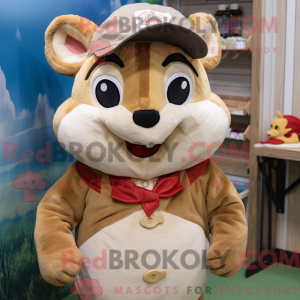 Cream Chipmunk mascot...