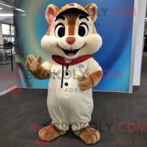 Cream Chipmunk mascot...