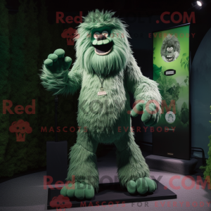 Forest Green Yeti mascot...