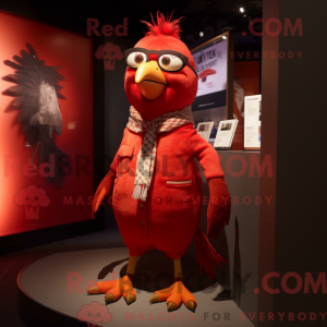 Red Quail-mascottekostuum...