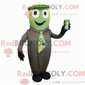 Olive Soda Can mascot...