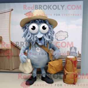 Gray Fried Calamari mascot...