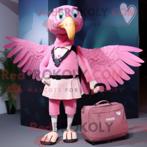 Pink Vulture Maskottchen...