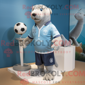 Silver Sea Lion mascot...