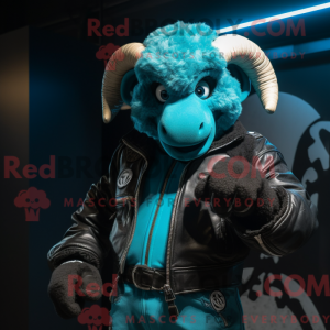 Turquoise Ram mascot...