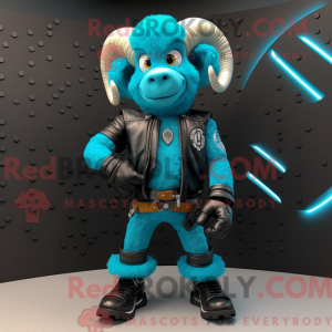 Turquoise Ram mascot...