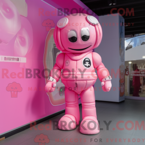 Pink Astronaut mascot...