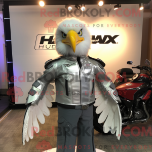 Silver Hawk maskot kostume...