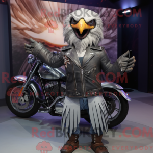 Silver Hawk maskot kostume...