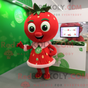 Strawberry mascot costume...