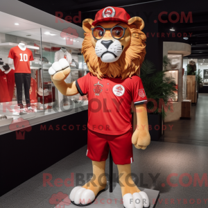 Red Lion maskot kostume...