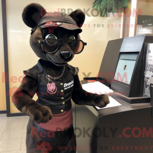 Rust Panther mascot costume...