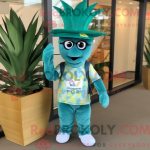 Teal Pineapple mascot...