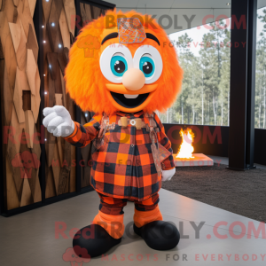 Postava maskota Orange Fire...