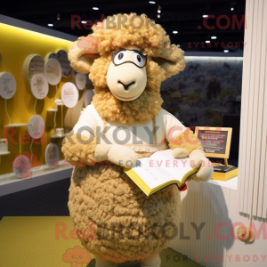 Gold Merino Sau maskot...