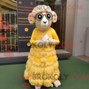 Gold Merino Sau maskot...