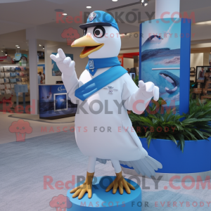 Sky Blue Seagull mascot...