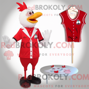 Red Rooster maskot kostume...