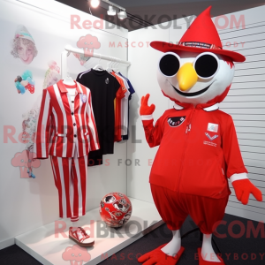 Red Rooster mascot costume...