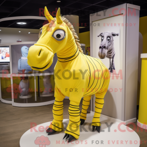 Lemon Yellow Quagga mascot...