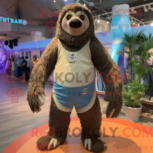 Giant Sloth mascot costume...
