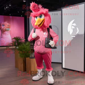 Maskottchenkostüm Pink...