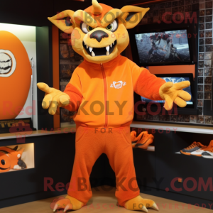 Orange Gargoyle maskot...
