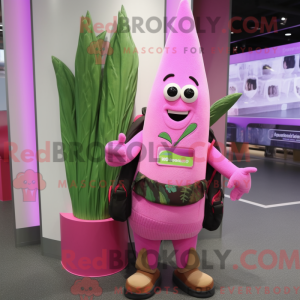 Pink asparges maskot...