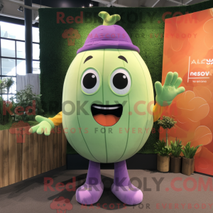 Lavendelmelone Maskottchen...