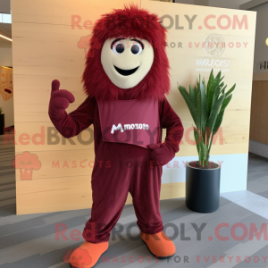 Maroon Shepard S Pie mascot...