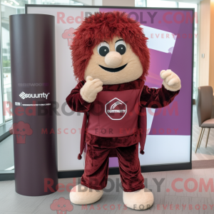 Maroon Shepard S Pie mascot...