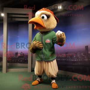 Tan Parrot maskot...