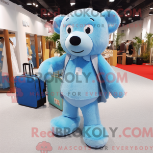 Hemelsblauw teddybeer...