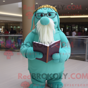 Turquoise Walrus mascot...