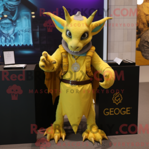 Yellow Gargoyle mascot...