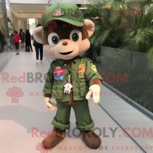 Green Beret mascot costume...