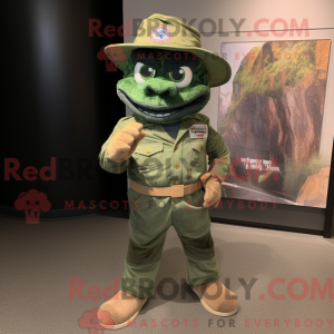 Green Beret mascot costume...