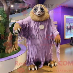 Lavender Giant Sloth mascot...