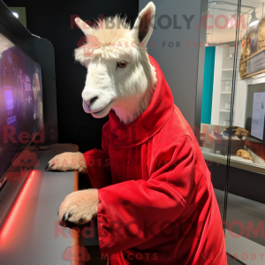 Red Angora Goat maskot...
