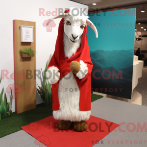 Red Angora Goat mascot...